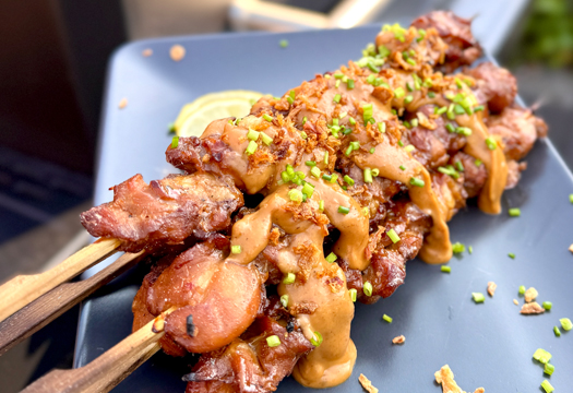 Indische saté van de bbq